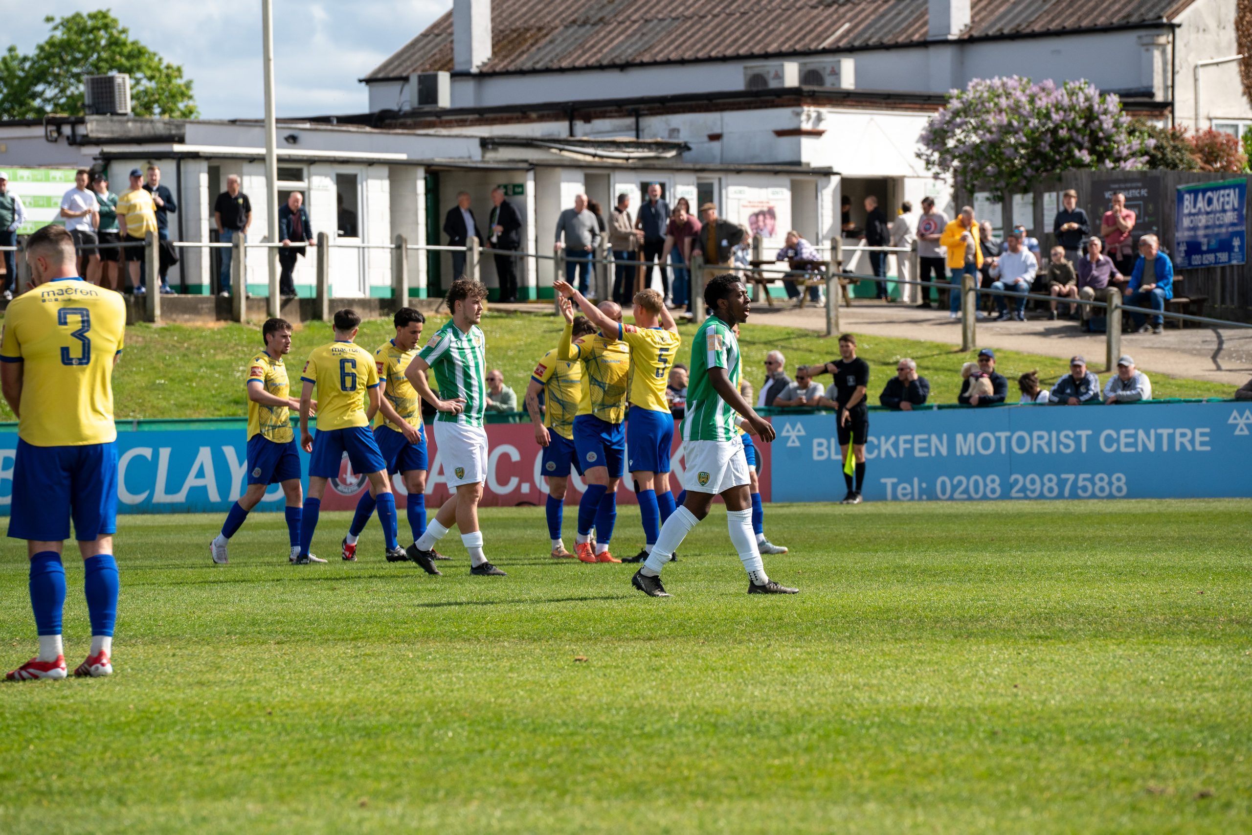 Alfie Rogers opens the scoring away at VCD Athletic